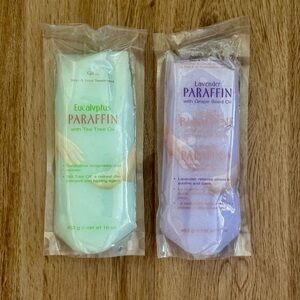 GIGI Lavender & Eucalyptus Paraffin Wax Bundle 16 oz Each & Homedics Hand Bags